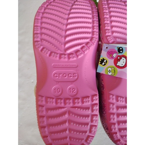Crocs Shoes women's 12‎ Men's 10 Pink Hello Kitty and Friends With Jibbitz Comfy - Picture 6 of 7